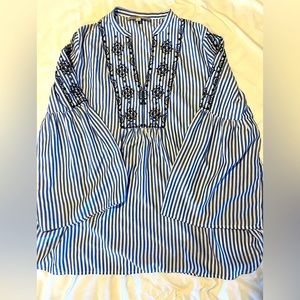 Loft tunic striped top